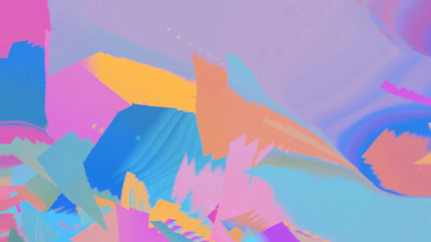 A tangled mess of forms clutteres the vision, tracing beams everywhere.